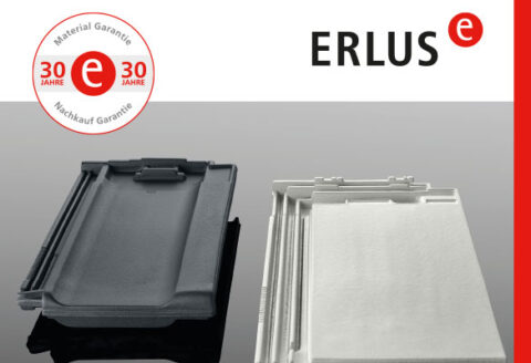 Cover der Produktübersicht und Preisliste der Marke ERLUS Dachkeramik