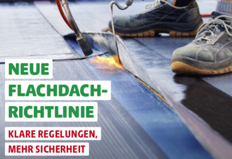 Cover der Informationsbroschüre "Neue Flachdach-Richtlinie"