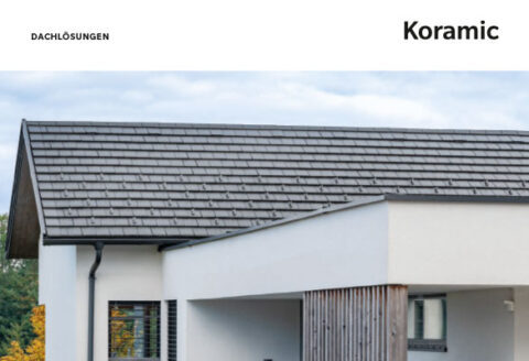 Cover der Preisliste der Marke Koramic – Dachlösungen