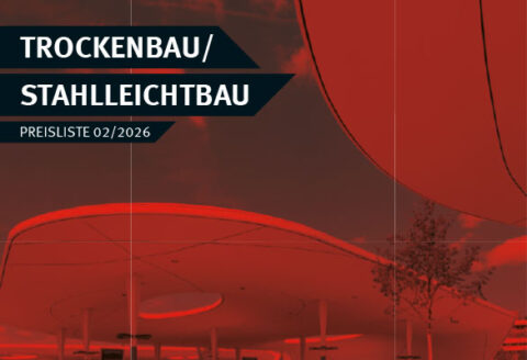Cover der Preisliste der Marke Protektor zum Thema Trockenbau und Stahlleichtbau